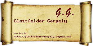 Glattfelder Gergely névjegykártya