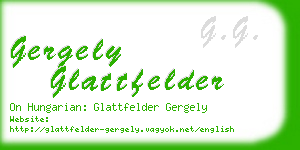 gergely glattfelder business card